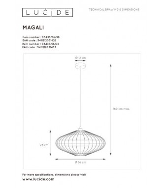 Magali 03435/56/72 /Rippvalgusti