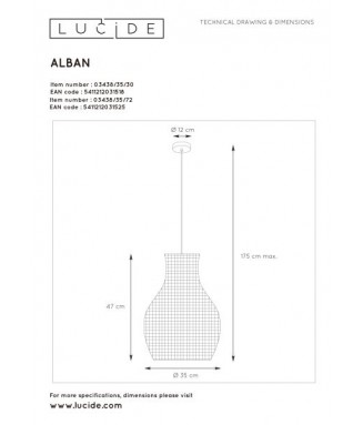 Alban 03438/35 / /Rippvalgusti