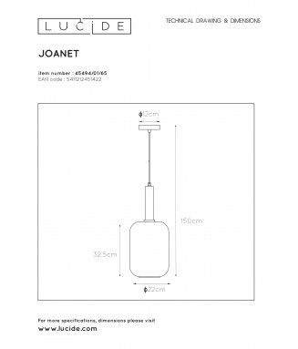 Joanet 45494/01/65 D-22cm/ Rippvalgusti