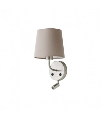 Piccadilly Satin Nickel/ Tortora  + led  /Seinavalgusti