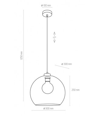 Cubus Graphite -1 Pendant 4292 /Rippvalgusti