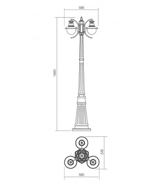 Scott Pole H-200 /Pollarvalgusti