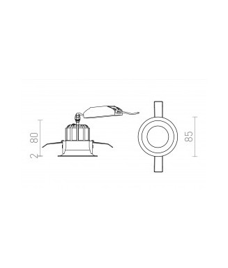 Sharm Pearl Gold 10W LED / Süvistat.valgusti