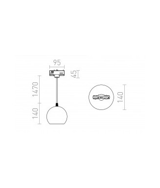 CopaTrack White / Siinivalgusti, 1-faasiline