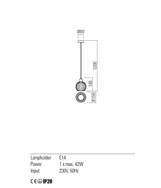 Plumen 01-2062, Opal White D-15 / Rippvalgusti