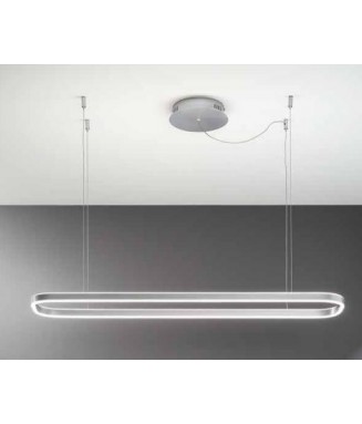 Minus Suspensione Silver 60W LED / Rippvalgusti