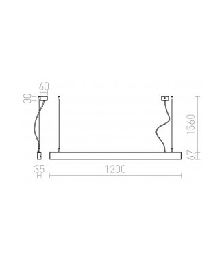 Pesante 35 Aluminium 40W LED / Rippvalgusti