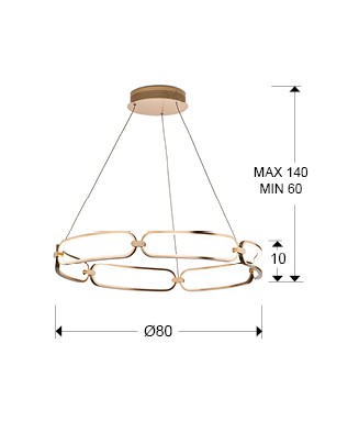 Colette Pendant 786966, D-80cm