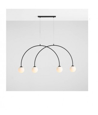 Lea Black S Pendant 4 / Rippvalgusti