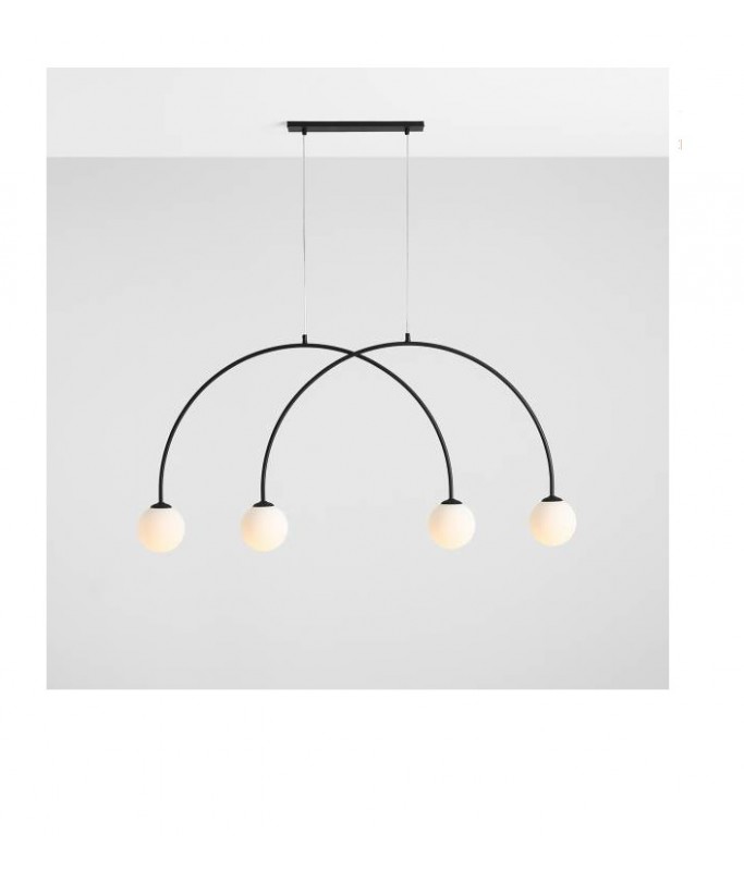 Lea Black S Pendant 4 / Rippvalgusti