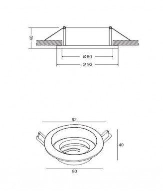 DL025-2-01B Black Round