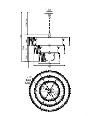 MOD043PL-18G D-77cm /Rippvalgusti