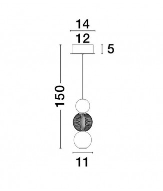 Brille 9511030 / Rippvalgusti