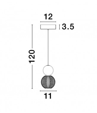 Brille 9511020 / Rippvalgusti