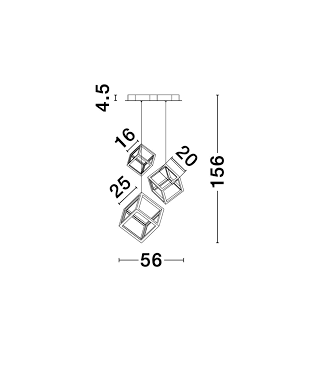 Gabbia 9818231 / Rippvalgusti