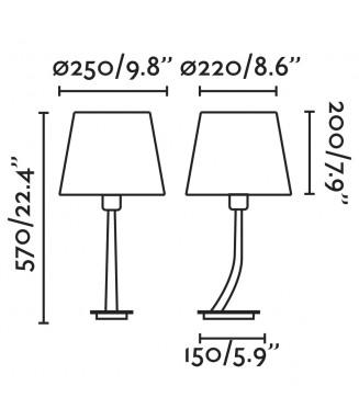 Rem Table Old Gold/White 29685-04