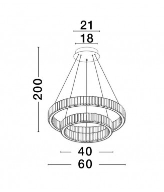 Aurelia 9333077, D-60/40 / Rippvalgusti