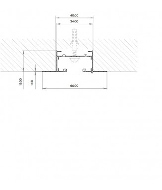 Recessed Track Maytoni TRX004-111B/ Süvistatav siin 1m