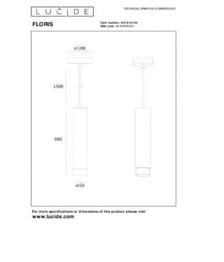 Floris 35413/01/30 /Rippvalgusti