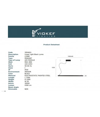 Linear Lynne 3994601 / Rippvalgusti