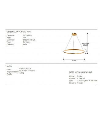 Helia 831622 D-100/ Rippvalgusti