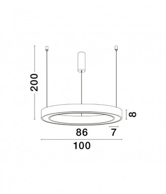 Marbido 9345644 D-100 White/ Rippvalgusti