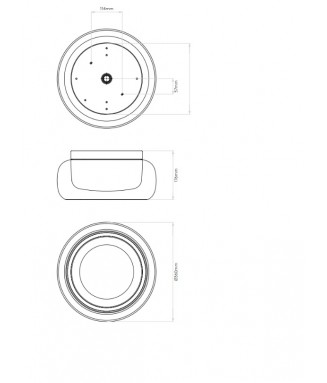 Aquina 1450011 Black, IP44, 2xE27 / Laevalgusti