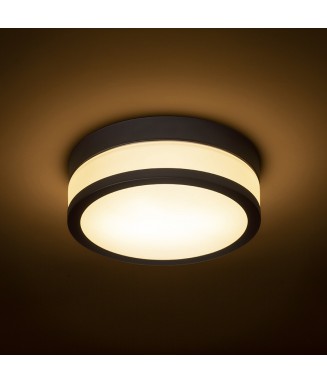 Cira Black 12W LED, IP44/ Laevalgusti