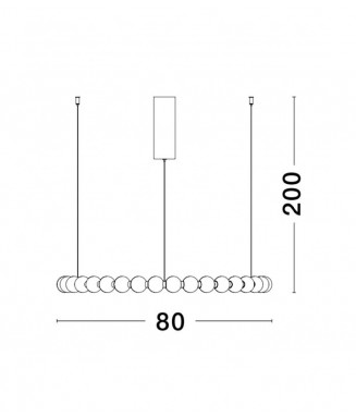 Perla 9695231 D-80 / Rippvalgusti