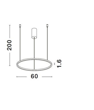 Tarquin 9345602, D-60cm/ Rippvalgusti