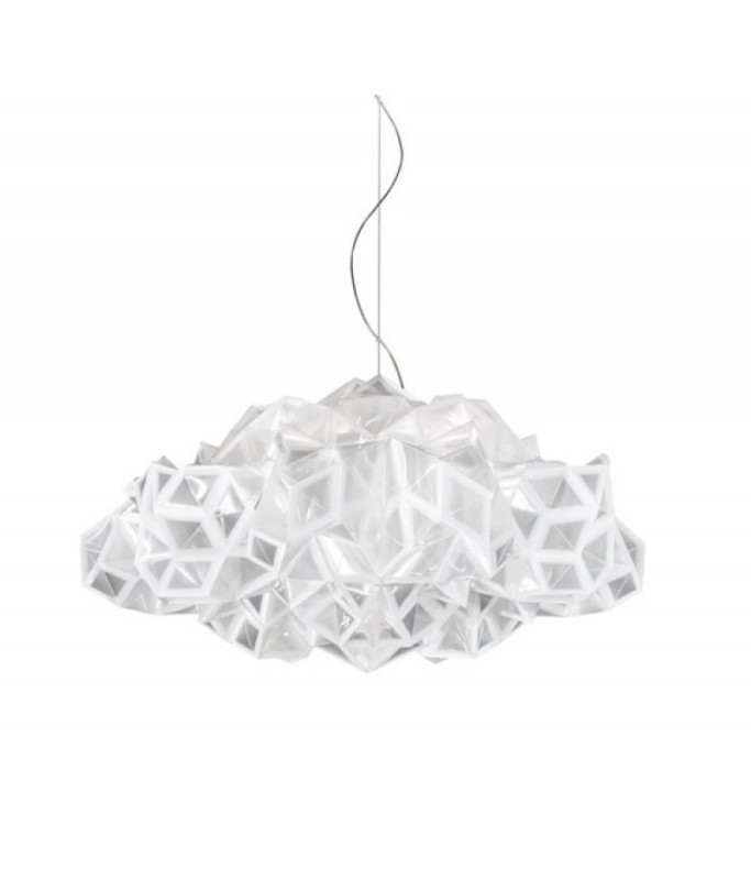 Drusa White Pendant, D-60cm