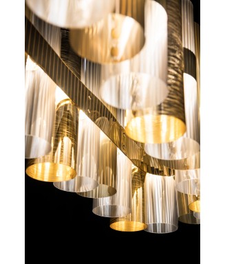 La Lollo Suspension 100 Gold/ Rippvalgusti