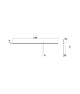 Tangent 01-2480 Black /Seinavalgusti