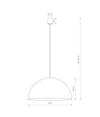 Hemisphere 10297 D-50cm/ Rippvalgusti