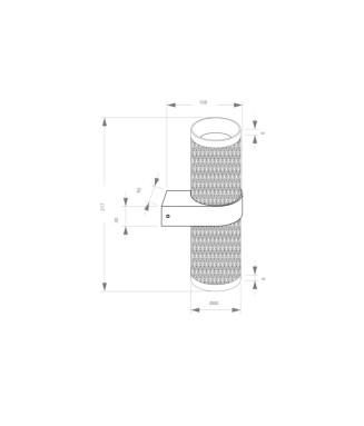 C069WL-02MG Focus Wall lamp