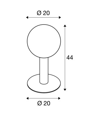 Gloo Pure 1002000 H-44cm/ Pollarvalgusti