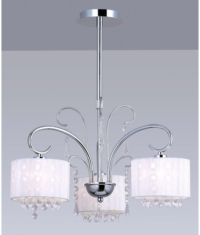 Span White Chandelier 3xE14/ Rippvalgusti