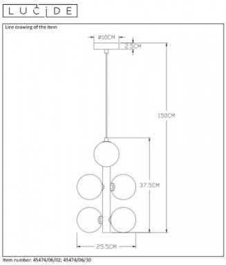 Tycho Pendant 45474/06/02 Brass /Rippvalgusti