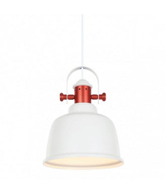 Treppo White/Copper Pendant/ Rippvalgusti