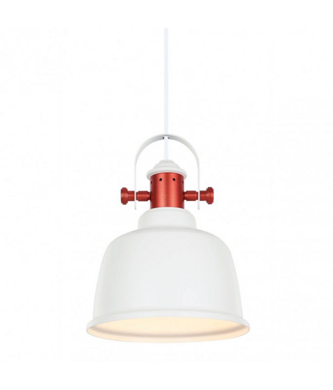 Treppo White/Copper Pendant/ Rippvalgusti