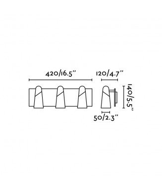 Lao led Wall 3 White 29044