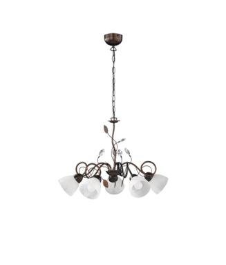 Traditio Antique Rust Chandelier -5/ Rippvalgusti