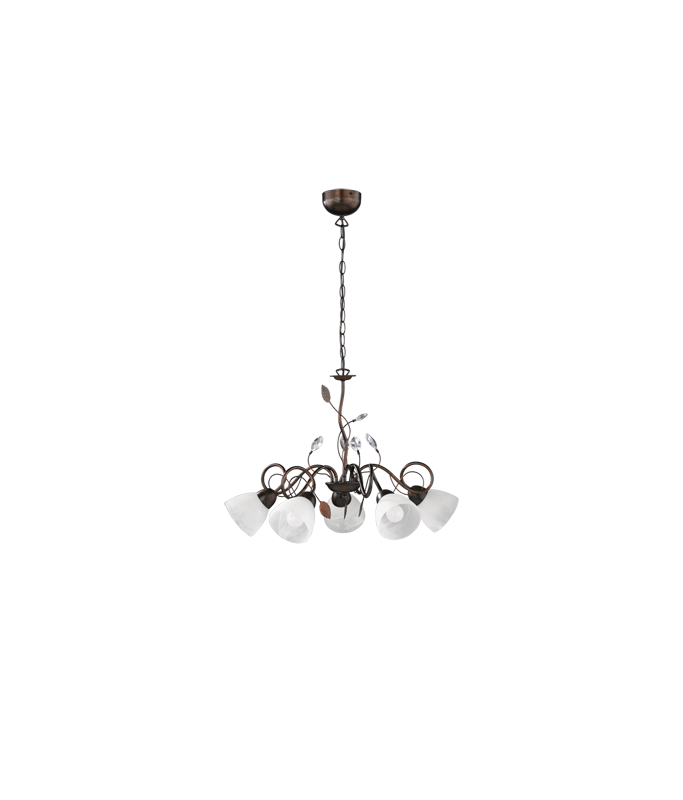 Traditio Antique Rust Chandelier -5/ Rippvalgusti