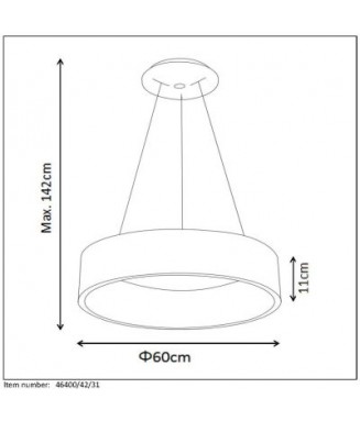 Talowe Black 39W LED  Rippvalgusti