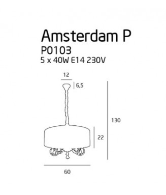 Amsterdam P0103 / Rippvalgusti