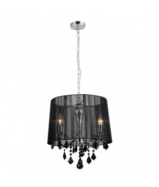 Cornelia Pendant -3 Black / Rippvalgusti