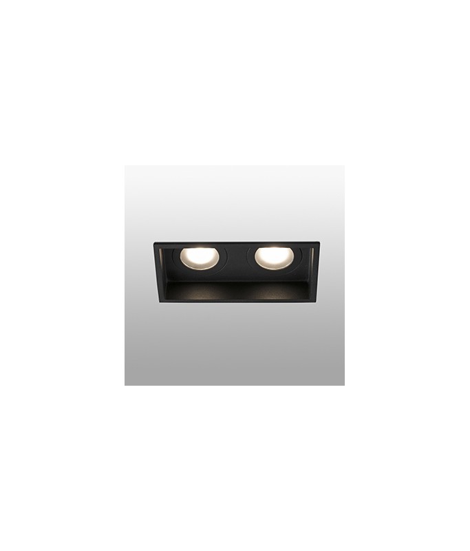 Hyde Black square IP44, GU10, 40125