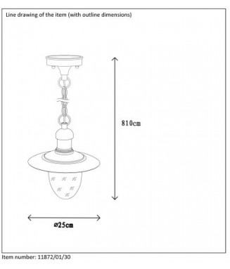 Aruba Pendant Rust Brown 11872/01/97 / Rippvalgusti