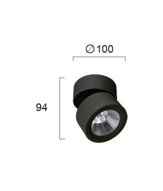 Moris spot Black 10W LED