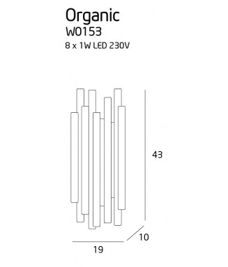 Organic Wall Copper 8W LED